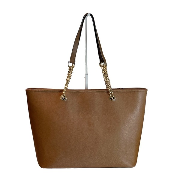 Michael Kors Acorn Chain Link Straps Tote Shoulder Bag Leather MSRP $378 NWT - Picture 2 of 9